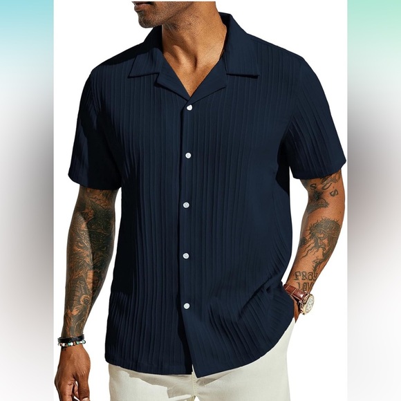 PJ PAUL JONES Men's Casual Button Down Shirt - Picture 2 of 3